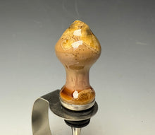 Load image into Gallery viewer, Crystalline Glazed Bottle Stopper- Iced Caramel 2
