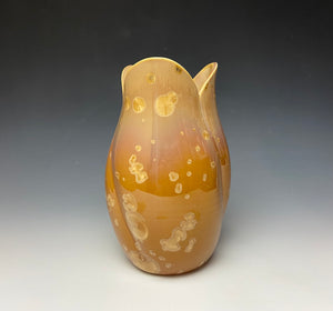 Tulip Vase- Iced Caramel #1