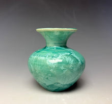 Load image into Gallery viewer, Light Green Crystalline Glazed Mini Vase #7

