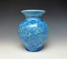 Load image into Gallery viewer, Teal Crystalline Glazed Vase
