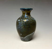 Load image into Gallery viewer, Cobalt Galaxy Crystalline Glazed Mini Vase
