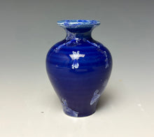 Load image into Gallery viewer, Winter Sky Blue Crystalline Glazed Mini Vase #3
