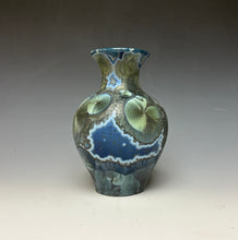 Load image into Gallery viewer, Cobalt Galaxy Crystalline Glazed Mini Vase 3
