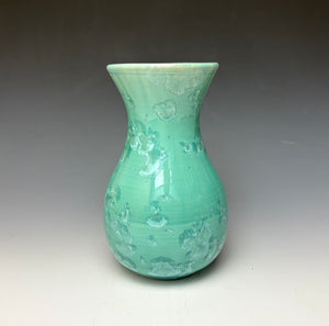 Light Green Crystalline Glazed Vase #2