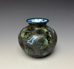 Cobalt Galaxy Crystalline Glazed Mini Vase 5
