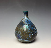Load image into Gallery viewer, Cobalt Galaxy Crystalline Glazed Mini Vase 2
