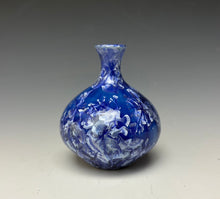Load image into Gallery viewer, Winter Sky Blue Crystalline Glazed Mini Vase #3
