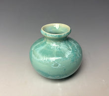 Load image into Gallery viewer, Light Green Crystalline Glazed Mini Vase #4
