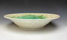 Load image into Gallery viewer, Ivory and Emerald Crystalline Bowl
