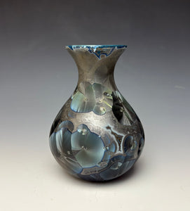 Cobalt Galaxy Crystalline Glazed Vase 2