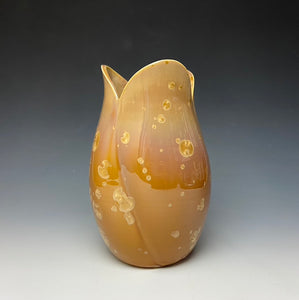 Tulip Vase- Iced Caramel #1