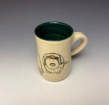 Load image into Gallery viewer, Fisherman Pig Mug - Blue Green
