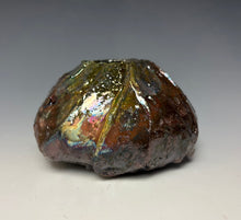 Load image into Gallery viewer, Rainbow Copper Raku AirPlant Vase #2
