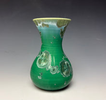 Load image into Gallery viewer, Emerald Green Crystalline Glazed Mini Vase 3
