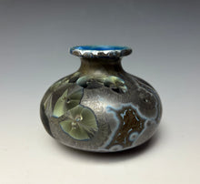 Load image into Gallery viewer, Cobalt Galaxy Crystalline Glazed Mini Vase 3
