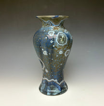Load image into Gallery viewer, Cobalt Galaxy Crystalline Glazed Vase 5
