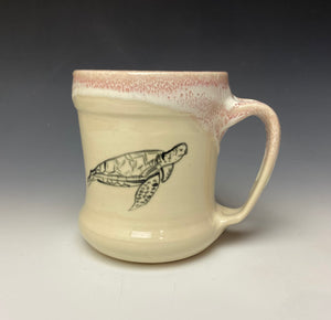 Sea Turtle Mug- Rose