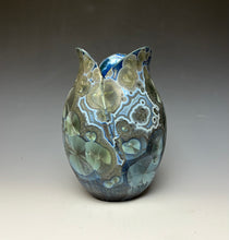 Load image into Gallery viewer, Tulip Vase- Cobalt Galaxy #1

