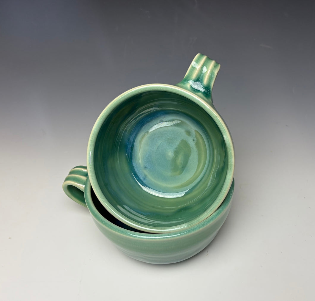 Seafoam Green Soup Mug