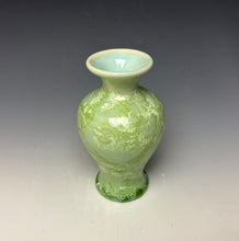 Load image into Gallery viewer, Crystalline Glazed Mini Vase - Mint Green
