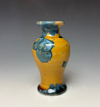 Load image into Gallery viewer, Blue and Orange Crystalline Mini Vase 4

