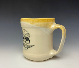 Pirate Skull Mug- Sunshine Yellow