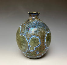 Load image into Gallery viewer, Cobalt Galaxy Crystalline Glazed Vase 6
