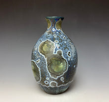 Load image into Gallery viewer, Cobalt Galaxy Crystalline Glazed Vase 11
