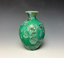 Load image into Gallery viewer, Emerald Green Crystalline Glazed Mini Vase 3
