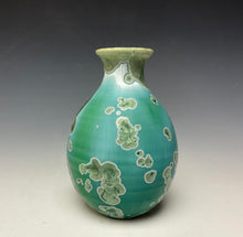 Load image into Gallery viewer, Emerald Green Crystalline Glazed Mini Vase 3
