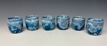 Load image into Gallery viewer, Atlantic Storm Blue Crystalline Sake Cup
