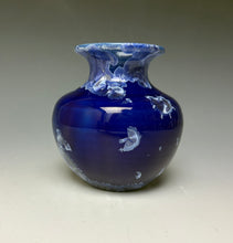 Load image into Gallery viewer, Winter Sky Blue Crystalline Glazed Mini Vase #3
