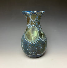 Load image into Gallery viewer, Cobalt Galaxy Crystalline Glazed Vase 4
