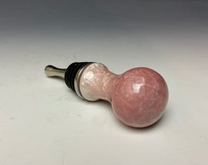 Crystalline Glazed Bottle Stopper- Pink