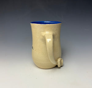 Fisherman Pig Mug - Blue