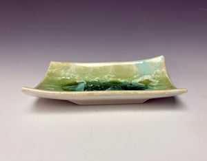 Crystalline Tray in Moss Green #1