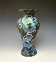 Load image into Gallery viewer, Cobalt Galaxy Crystalline Glazed Vase 5
