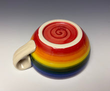 Load image into Gallery viewer, Rainbow Soup Mug - Purple Rim
