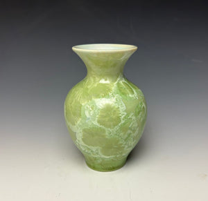 Crystalline Glazed Mini Vase - Mint Green 7