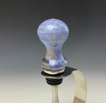 Load image into Gallery viewer, Crystalline Glazed Bottle Stopper- Periwinkle #4
