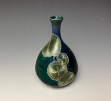 Load image into Gallery viewer, Deep Aquamarine Galaxy Crystalline Glazed Mini Vase 3
