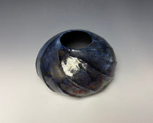 Load image into Gallery viewer, Blue Copper Raku AirPlant Vase #6
