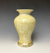 Load image into Gallery viewer, Cream Crystalline Glazed Vase
