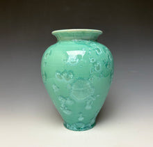 Load image into Gallery viewer, Light Green Crystalline Glazed Vase #3
