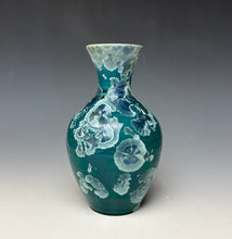 Load image into Gallery viewer, Aqua Crystalline Glazed Mini Vase 2
