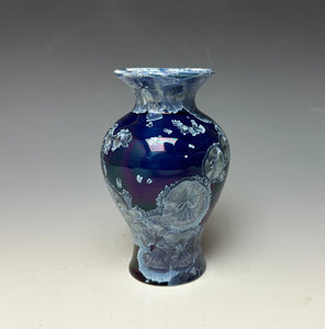 Winter Sky Blue Crystalline Glazed Mini Vase #2