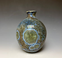 Load image into Gallery viewer, Cobalt Galaxy Crystalline Glazed Vase 6
