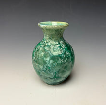 Load image into Gallery viewer, Emerald Green Crystalline Glazed Mini Vase 3
