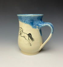 Load image into Gallery viewer, Jumping Horse &amp; Rider Mug - Ice Blue
