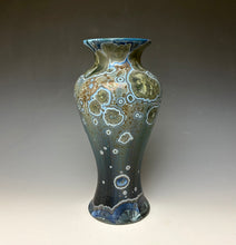 Load image into Gallery viewer, Cobalt Galaxy Crystalline Glazed Vase 13
